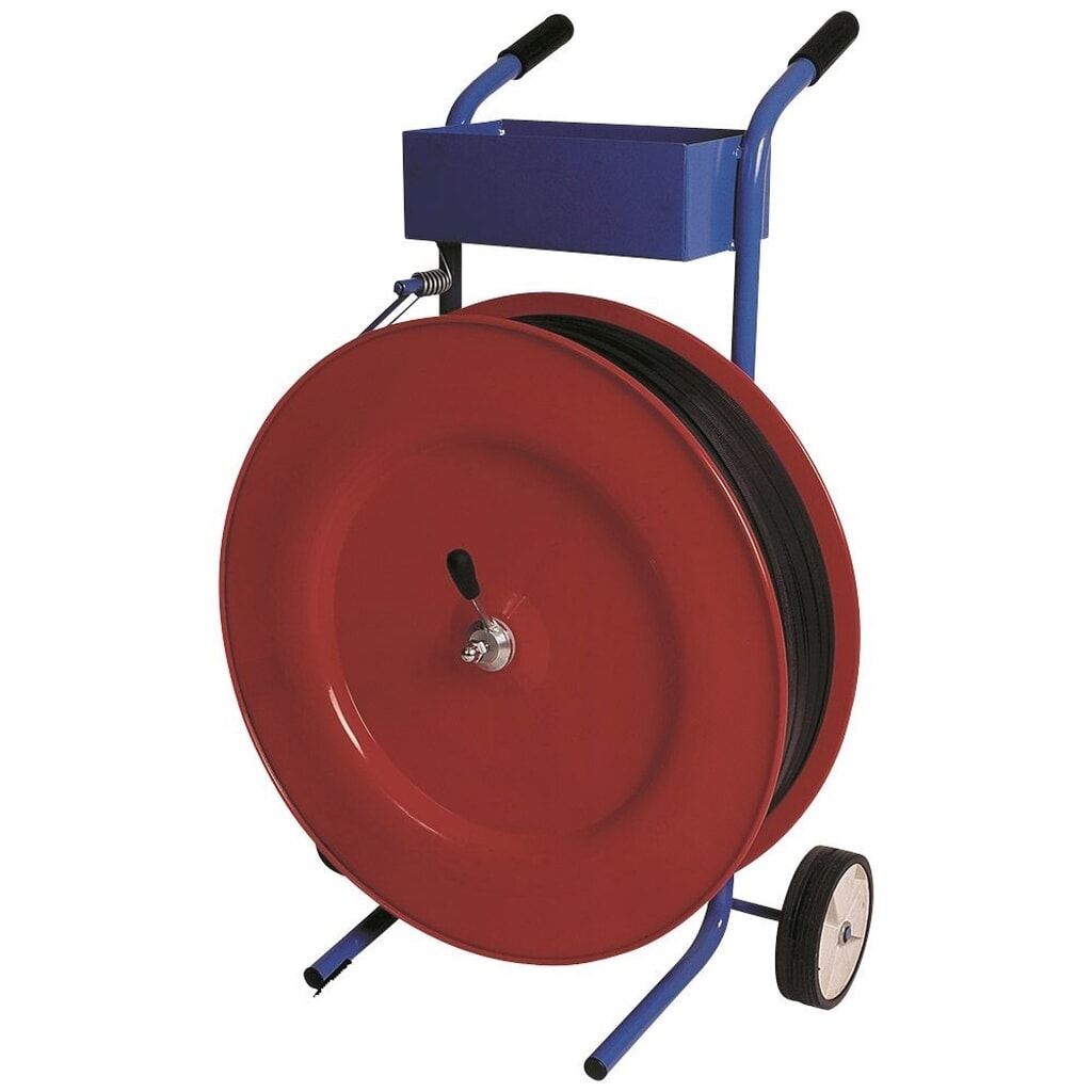 Dévidoir de feuillard en plastique Universal, pour largeur de feuillard de 13, 16 mm, rouge Illustration du produit: Dévidoir de feuillard en plastique Universal, pour largeur de feuillard de 13, 16 mm, rouge