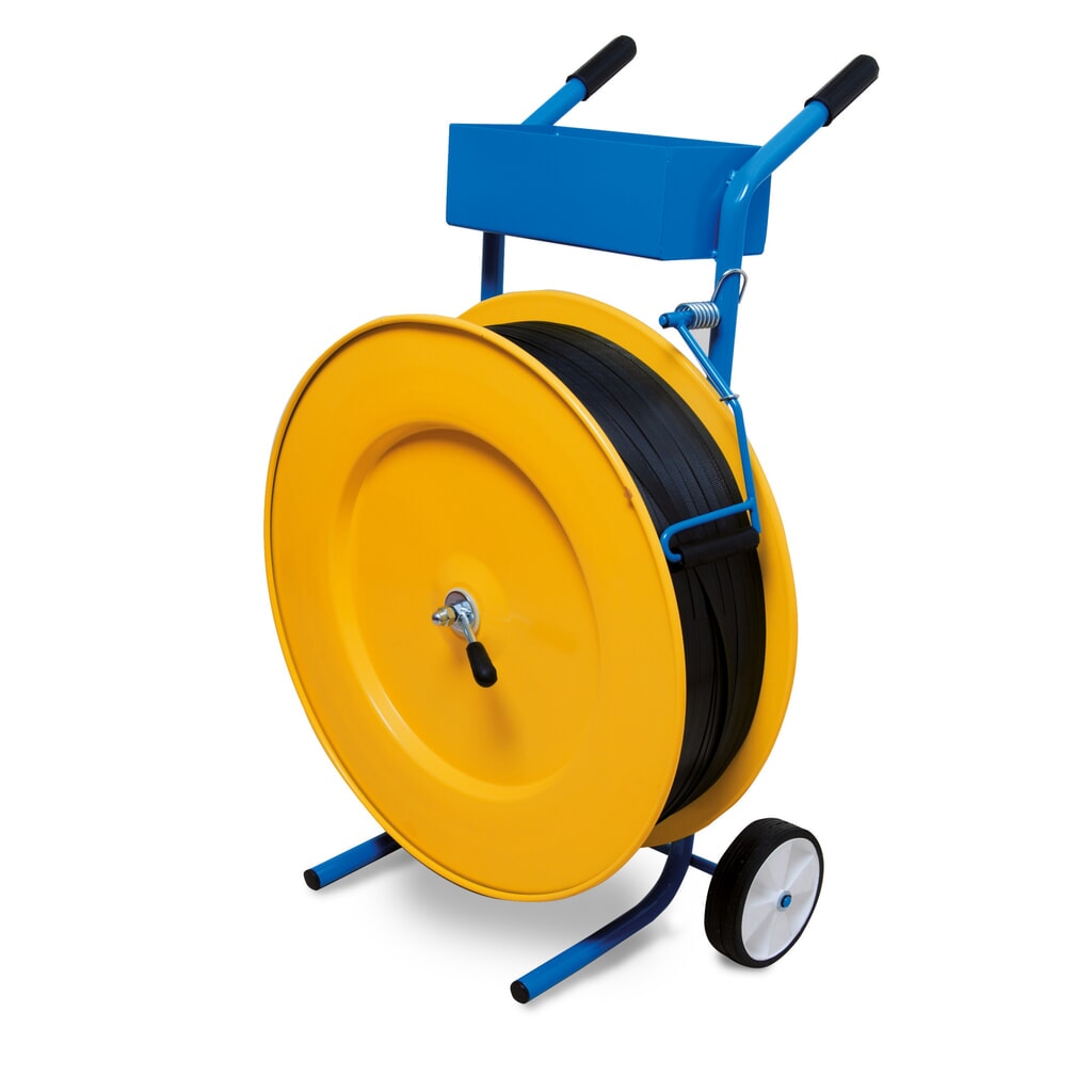 Illustration du produit: Dévidoir de feuillard en plastique Universal, pour largeur de feuillard de 13, 16 mm, jaune