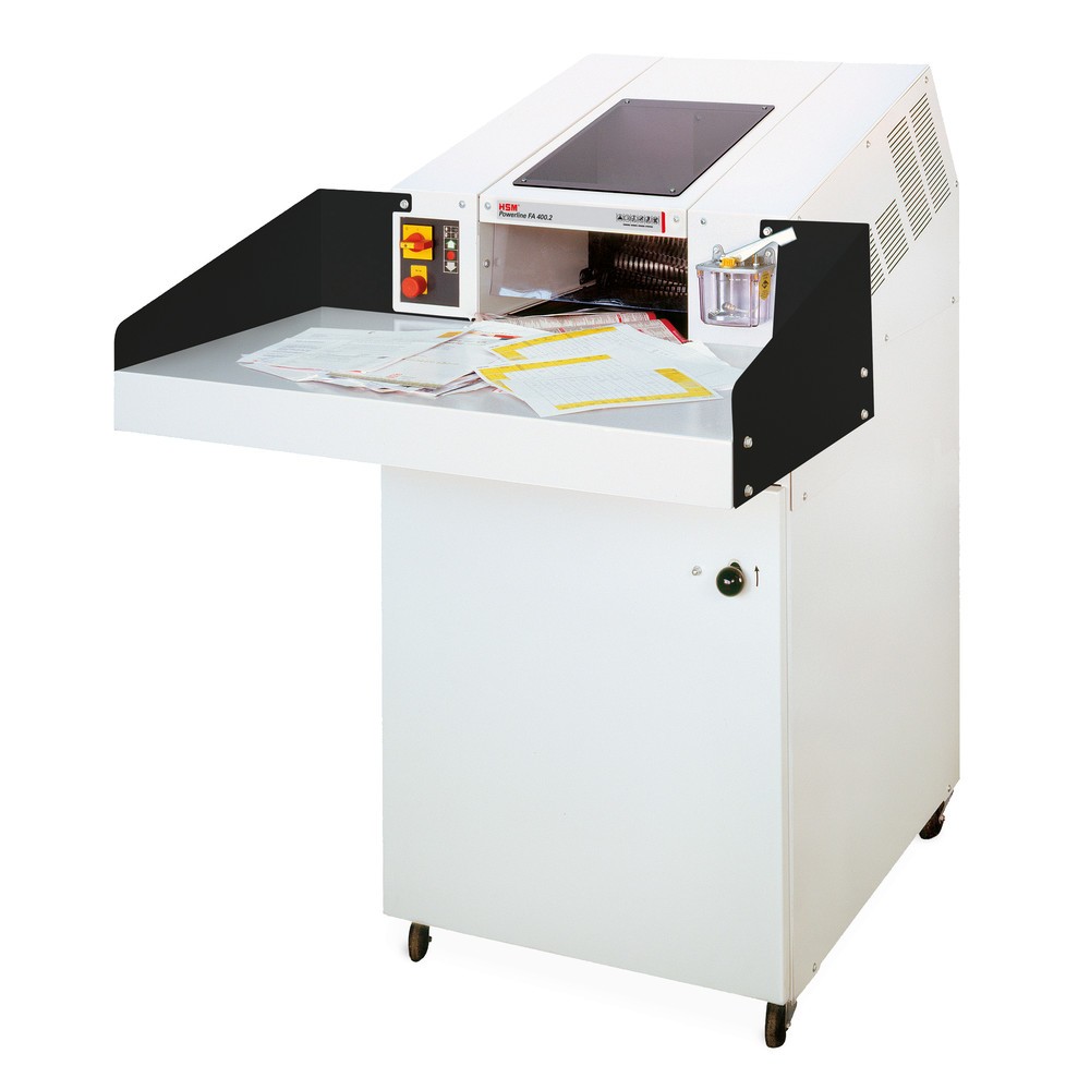 Numéro de l'image du produit 2: Destructeur de documents grande capacité HSM FA Powerline 400.2, coupe croisée en particules 3,9 x 40 mm