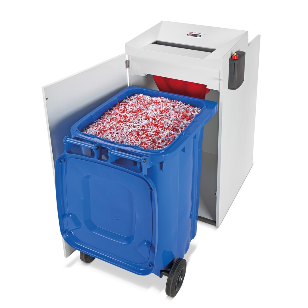 N° de l'image du produit 3 : Destructeur de documents grande capacité HSM® Pure 740 max, volume 240 l, coupe croisée en particules 4,5 x 30 mm