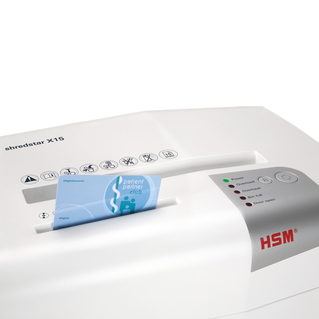 N° de l'image du produit 2 : Destructeur de documents HSM shredstar X15, coupe croisée en particules 4 x 37 mm