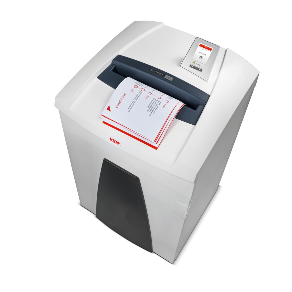 Destructeur de documents SECURIO P40i de HSM, coupe croisée en particules de 4,5 x 30 mm N° de l'image du produit 3 : Destructeur de documents SECURIO P40i de HSM, coupe croisée en particules de 4,5 x 30 mm