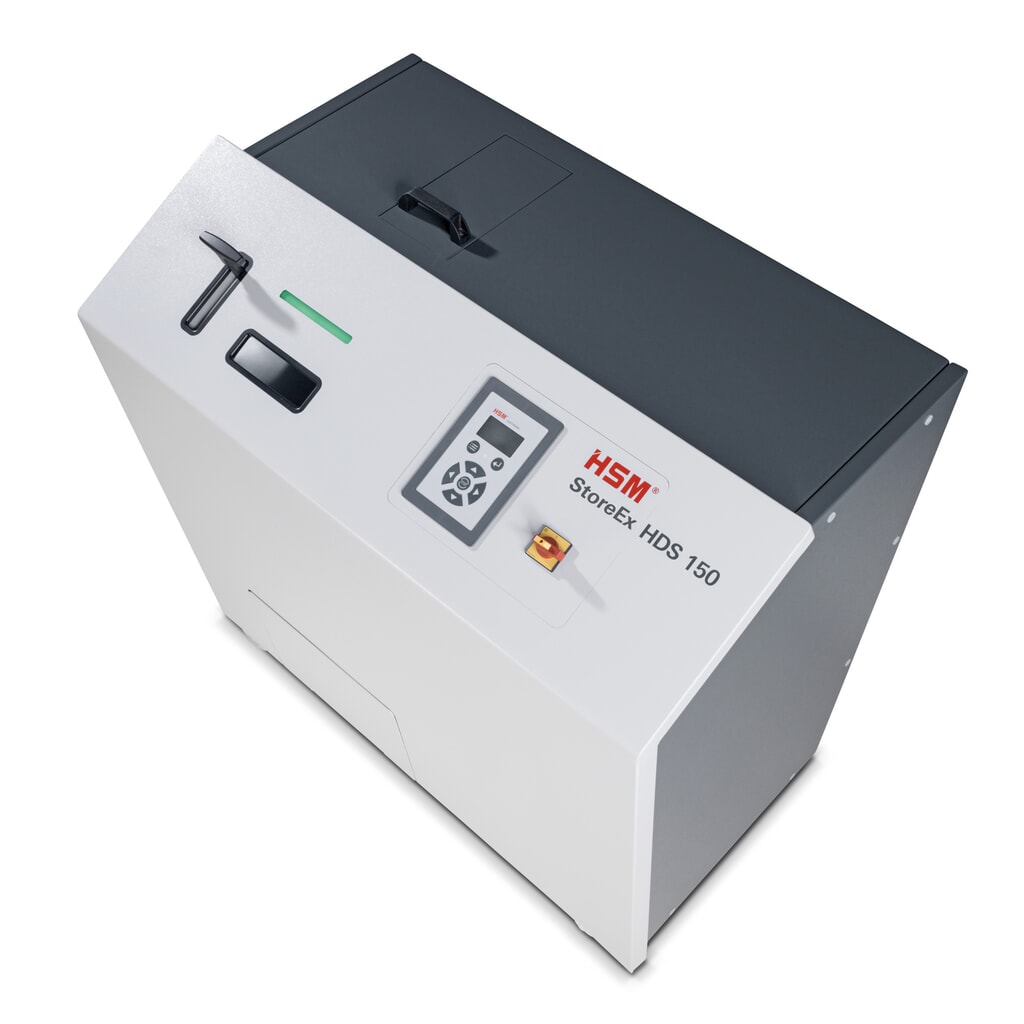 Destructeur de supports de données numériques HSM® StoreEx HDS 150, bandelettes de 40 mm N° de l'image du produit 2 : Destructeur de supports de données numériques HSM® StoreEx HDS 150, bandelettes de 40 mm