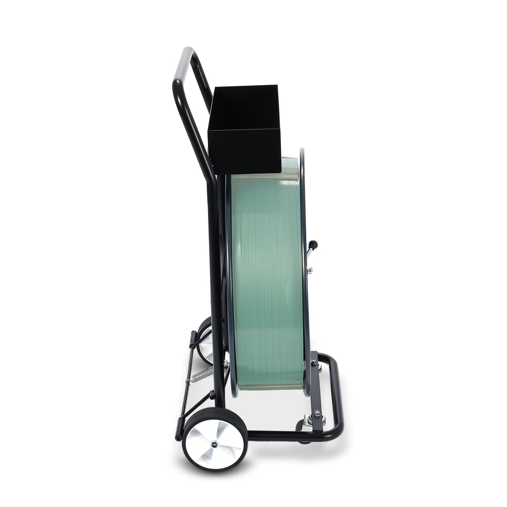 N° de l'image du produit 3 : Dévidoir HEMMDAL pour feuillard de cerclage PP/PET, système ergonomique à 4 roues, diamètre du noyau 406 mm