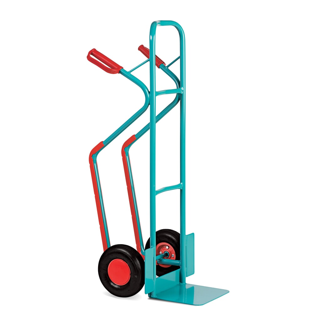 Diable d’empilage Ameise®, acier, avec patins, capacité de charge 250 kg, bavette l x P 320 x 250 mm, pneus gonflables N° de l'image du produit 3 : Diable d’empilage Ameise®, acier, avec patins, capacité de charge 250 kg, bavette l x P 320 x 250 mm, pneus gonflables