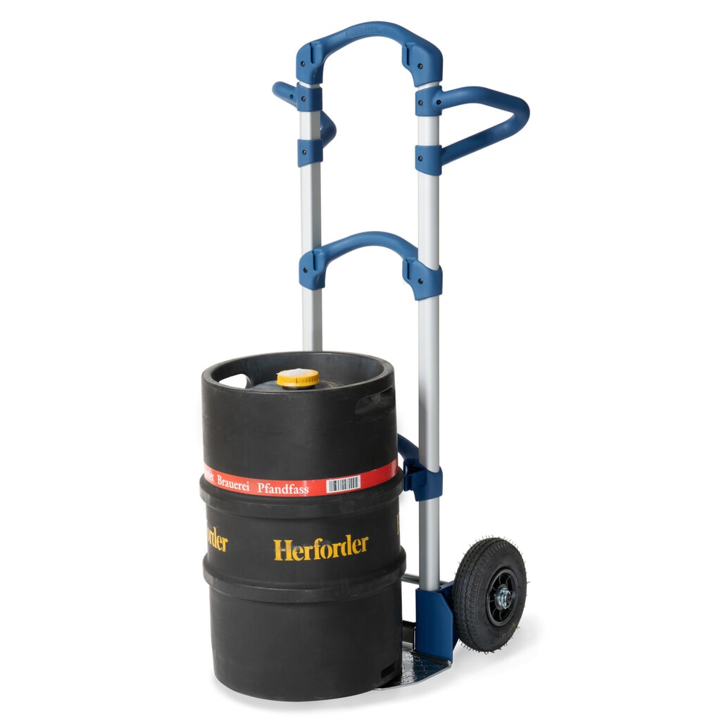 N° de l'image du produit 5 : Diable en aluminium Wuppi fetra®, capacité de charge 200 kg, pelle l x P 425 x 165 mm