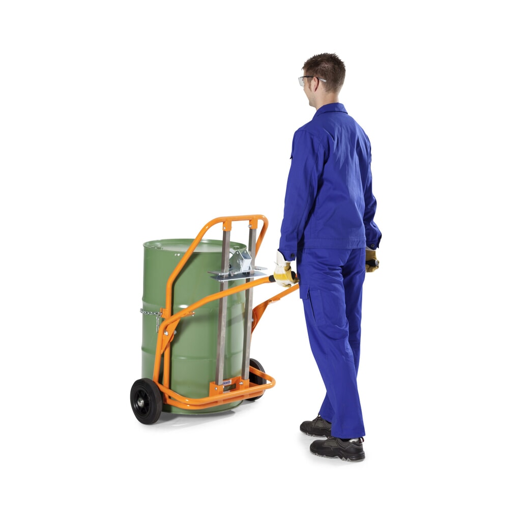 N° de l'image du produit 4 : Diable porte-fûts, pour 1x fût en PE de 60 à 220 litres, capacité de charge 350 kg
