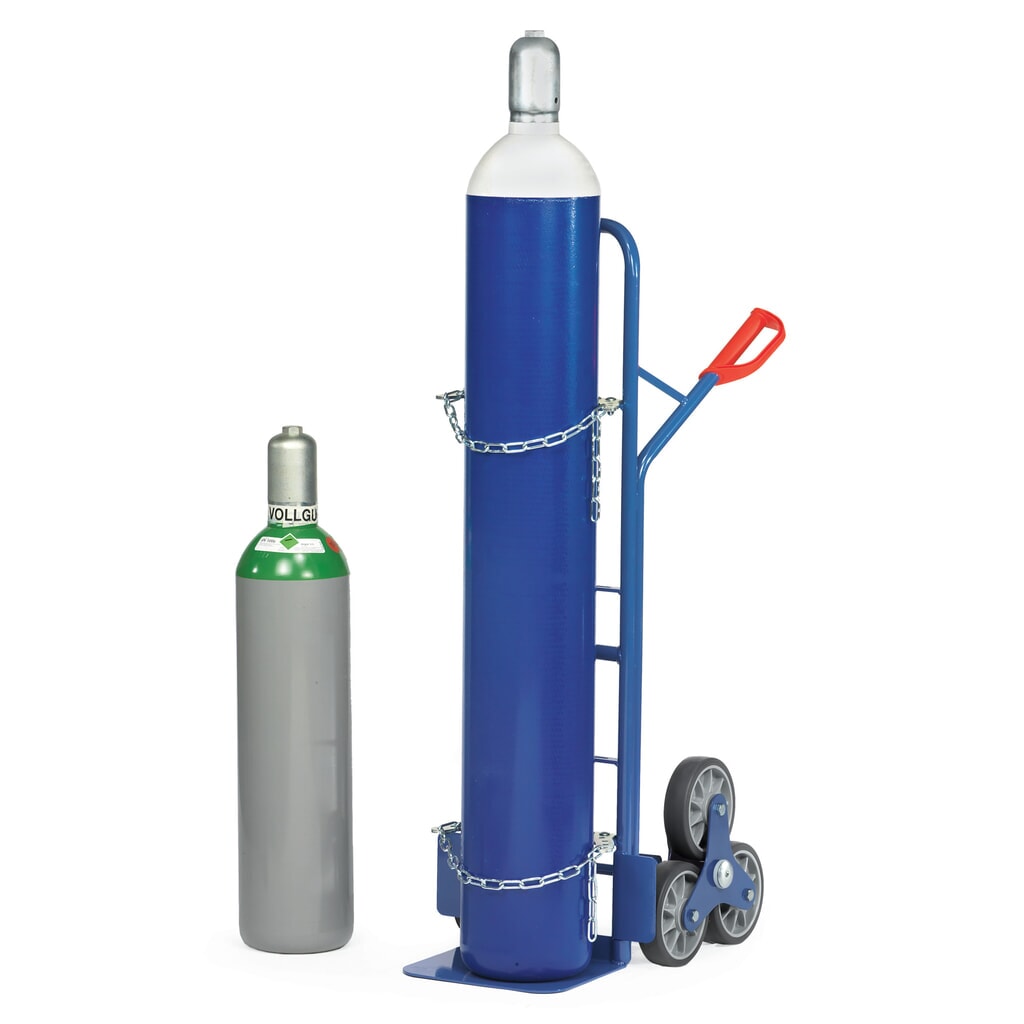fetra® Diable pour escaliers pour bouteilles en acier, capacité de charge 200 kg N° de l'image du produit 2 : fetra® Diable pour escaliers pour bouteilles en acier, capacité de charge 200 kg