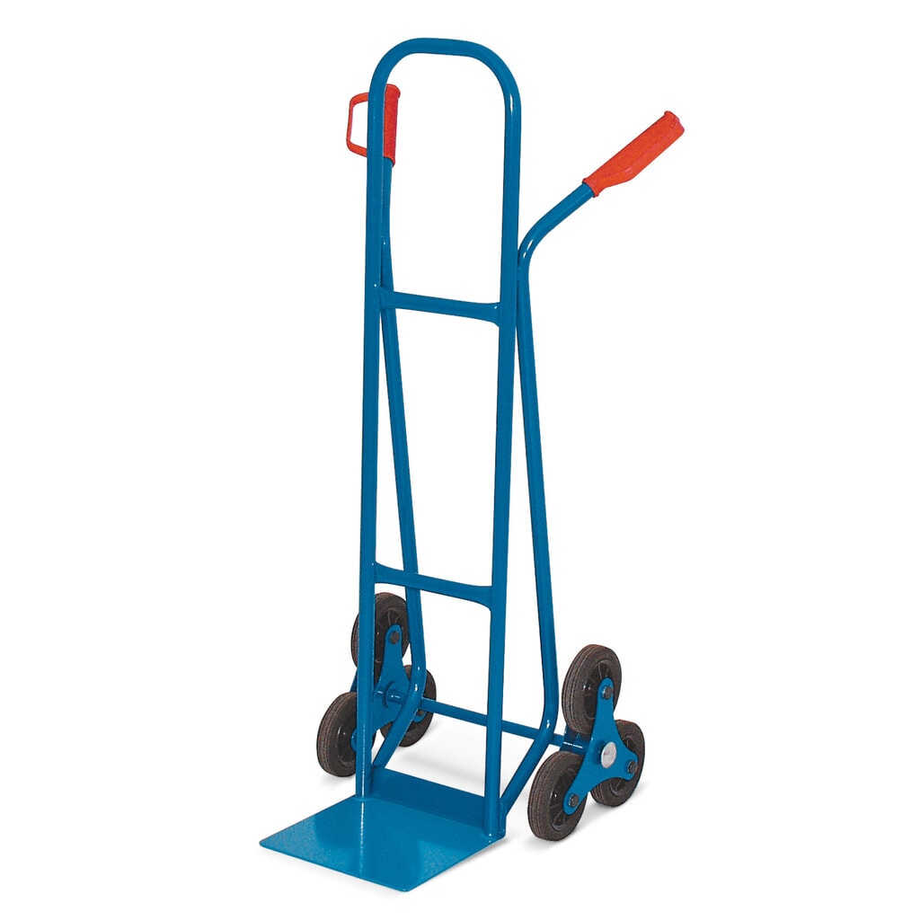 Illustration du produit: Diable pour escaliers HEMMDAL, 3 roues en étoile, capacité de charge 175 kg, bavette l x P 280 x 230 mm, acier