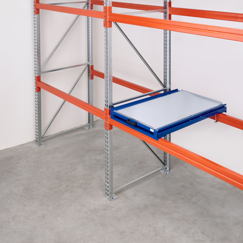 Numéro de l'image du produit 2: Dispositif d’extraction de palettes avec fond en acier, capacité de charge 200 kg, profondeur d’extraction de 100 %