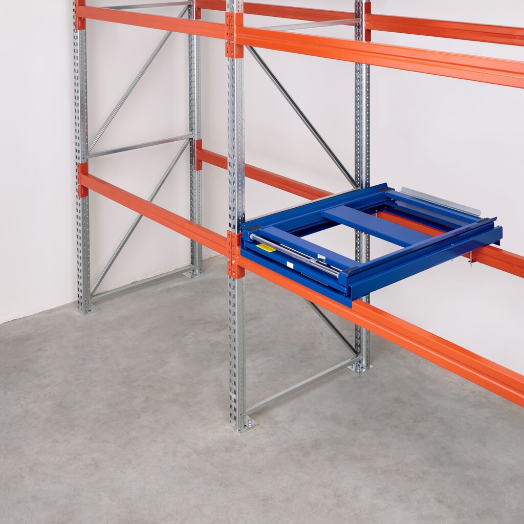 N° de l'image du produit 2 : Dispositif d’extraction de palettes pour charges lourdes, capacité de charge 600 kg, profondeur d’extraction de 100 %