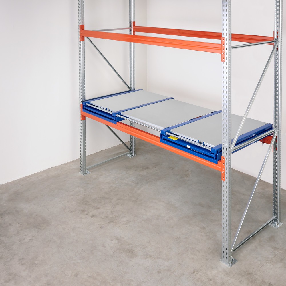 N° de l'image du produit 3 : Dispositif d’extraction de palettes XL, capacité de charge 1 200 kg, profondeur d’extraction de 100 %, l x P 2 600 x 1 200 mm, avec fond en acier