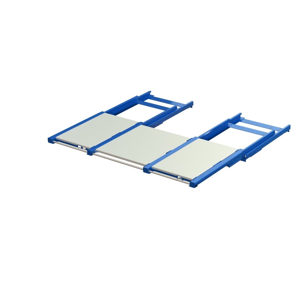Numéro de l'image du produit 1: Dispositif d’extraction de palettes XL, capacité de charge 1 600 kg, profondeur d’extraction de 100 %, l x P 2 600 x 1 200 mm, avec fond en acier