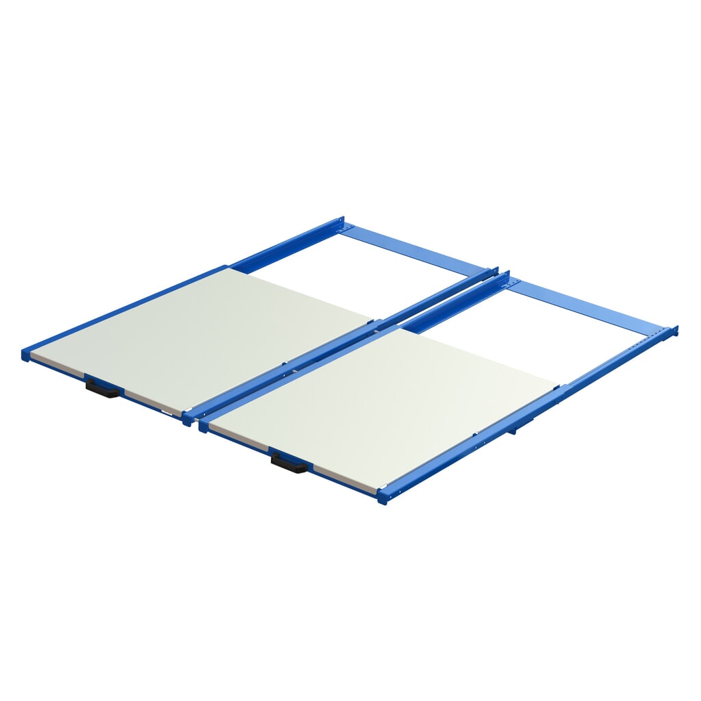 Dispositif d’extraction de palettes XL, capacité de charge 400 kg, profondeur d’extraction de 70 %, l x P 1 700 x 1 200 mm, avec fond en acier N° de l'image du produit 2 : Dispositif d’extraction de palettes XL, capacité de charge 400 kg, profondeur d’extraction de 70 %, l x P 1 700 x 1 200 mm, avec fond en acier