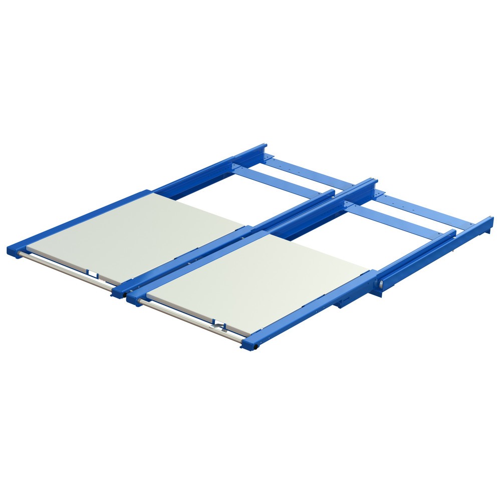 N° de l'image du produit 2 : Dispositif d’extraction de palettes XL, capacité de charge 1 200 kg, profondeur d’extraction de 100 %, l x P 1 700 x 1 200 mm, fond en acier inclus