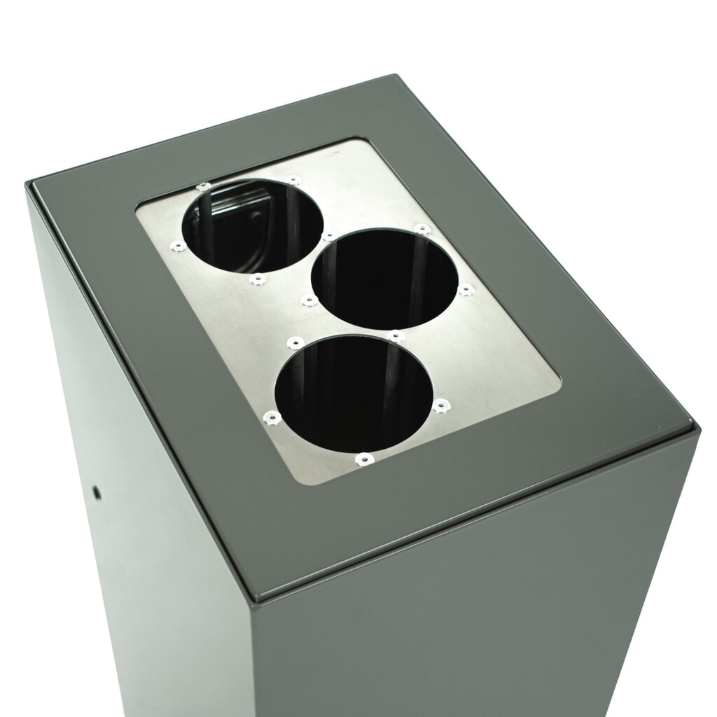 Dispositif modulaire de tri des déchets, 60 litres, gris foncé N° de l'image du produit 6 : Dispositif modulaire de tri des déchets, 60 litres, gris foncé