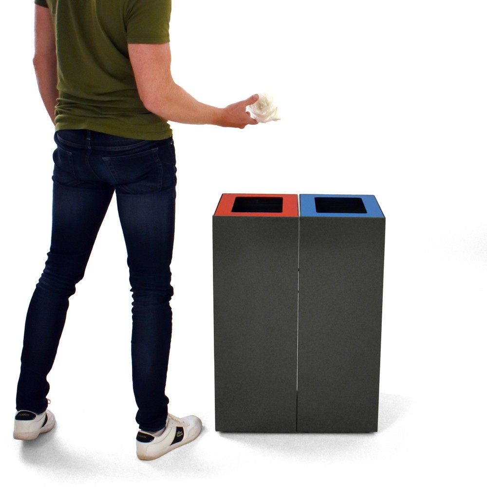 Numéro de l'image du produit 8: Dispositif modulaire de tri des déchets, 60 litres, gris foncé