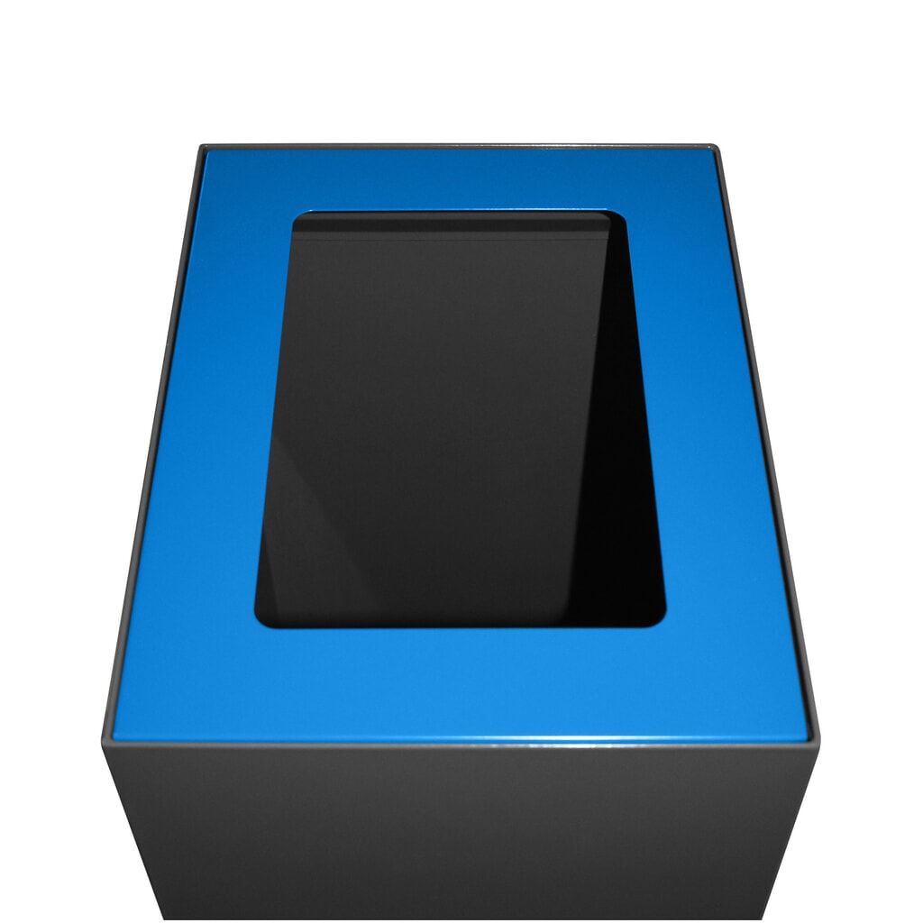Couvercle pour dispositif modulaire de tri des déchets, 60 litres, bleu Illustration du produit: Couvercle pour dispositif modulaire de tri des déchets, 60 litres, bleu