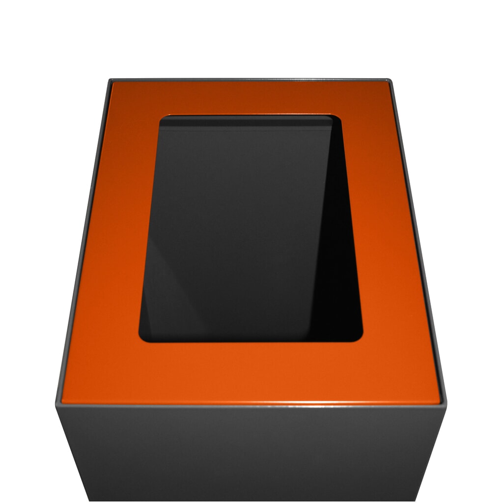 Couvercle pour dispositif modulaire de tri des déchets, 60 litres, orange Illustration du produit: Couvercle pour dispositif modulaire de tri des déchets, 60 litres, orange