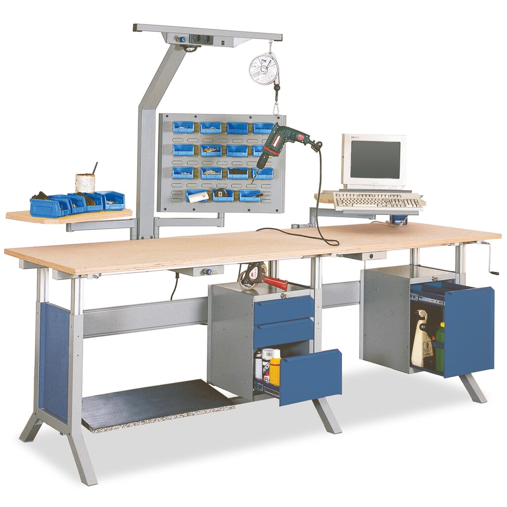 Illustration du produit: Bâti de montage pour table de base de système de poste de travail Bedrunka+Hirth, l x P 610 x 170 mm