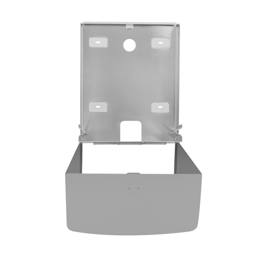 Distributeur d’essuie-mains en papier Air-Wolf pour jusqu’à 600 essuie-mains pliés en acier inoxydable brossé N° de l'image du produit 3 : Distributeur d’essuie-mains en papier Air-Wolf pour jusqu’à 600 essuie-mains pliés en acier inoxydable brossé