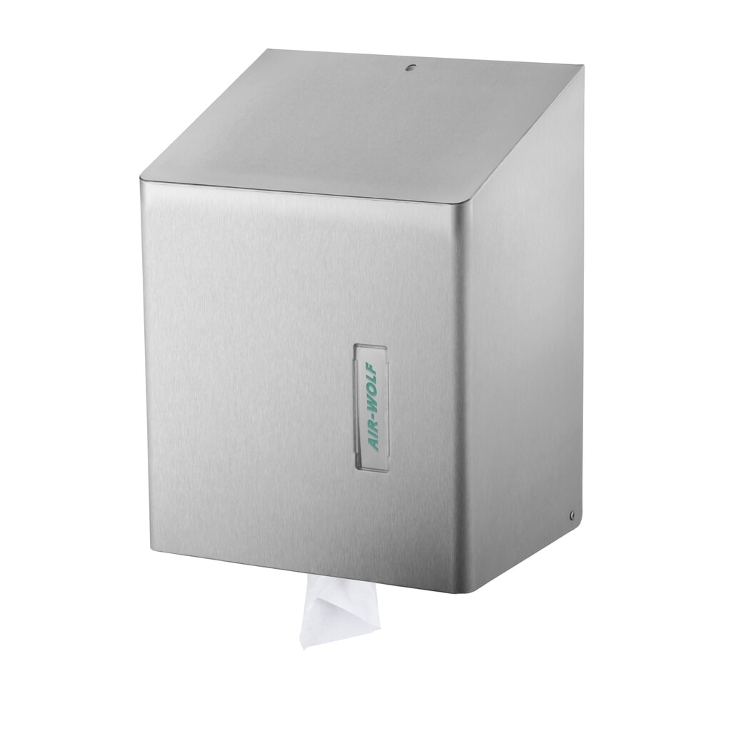Illustration du produit: Distributeur d’essuie-mains en rouleau Air-Wolf en acier inoxydable brossé