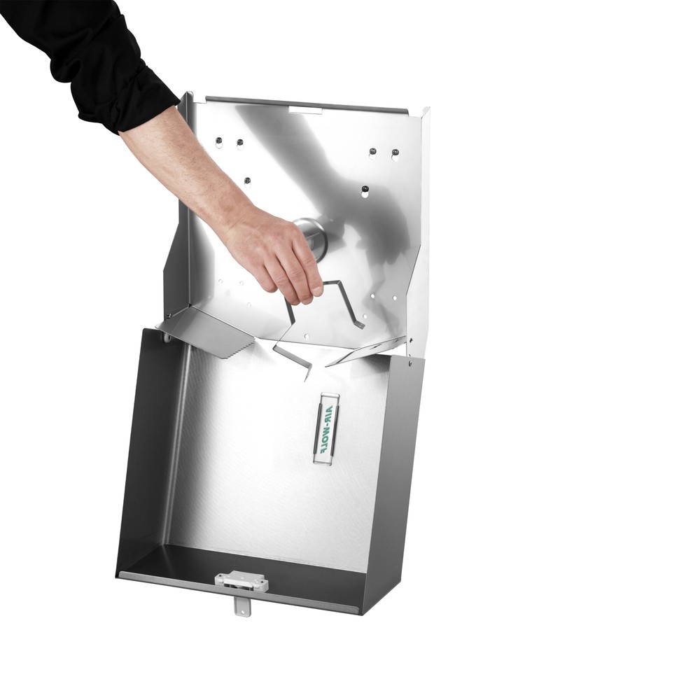 Numéro de l'image du produit 3: Distributeur de papier toilette Duplex Air-Wolf en acier inoxydable brossé