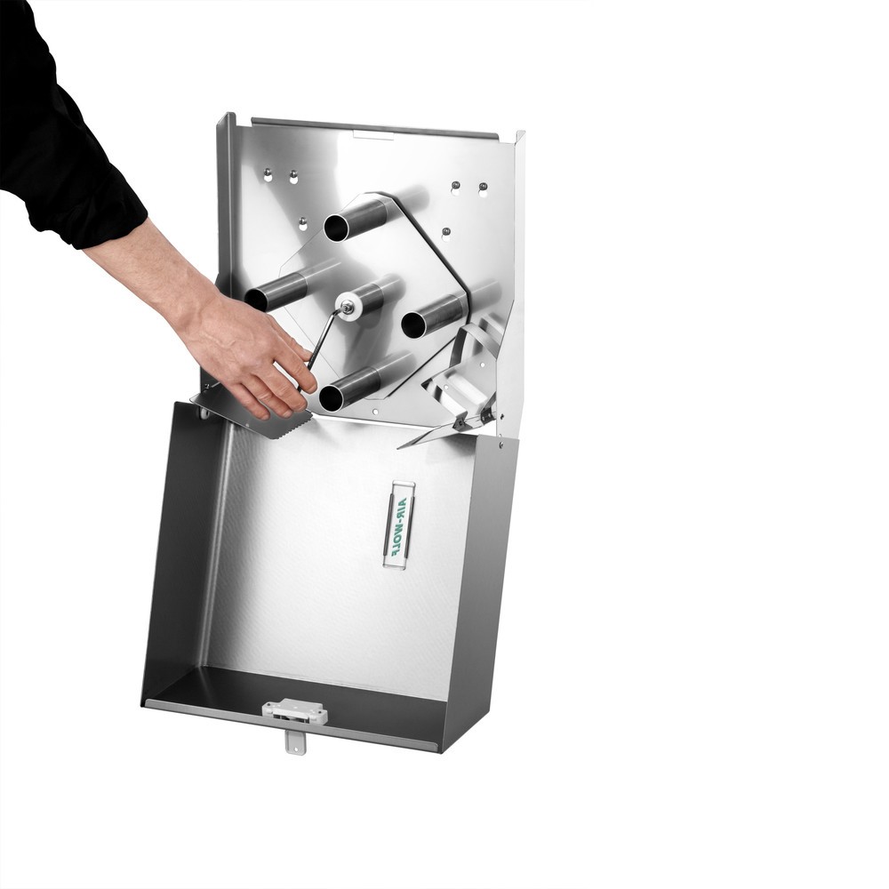 Numéro de l'image du produit 8: Distributeur de papier toilette Duplex Air-Wolf en acier inoxydable brossé