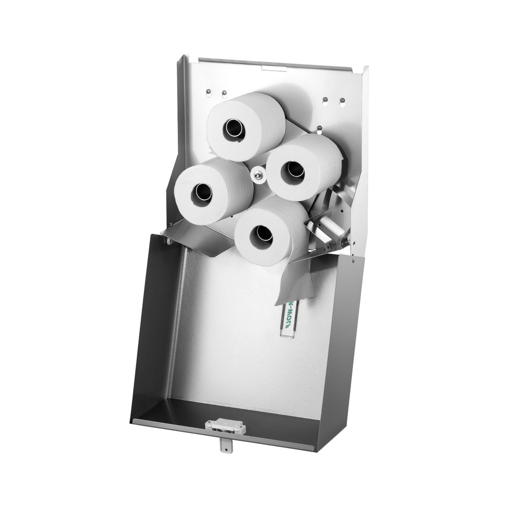 Numéro de l'image du produit 10: Distributeur de papier toilette Duplex Air-Wolf en acier inoxydable brossé