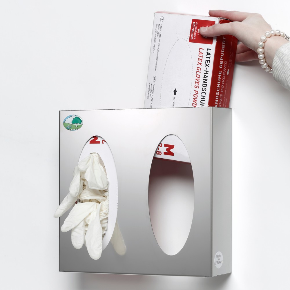 Numéro de l'image du produit 2: Distributeur mural VAR® pour boîte à mouchoirs/essuie-mains, double