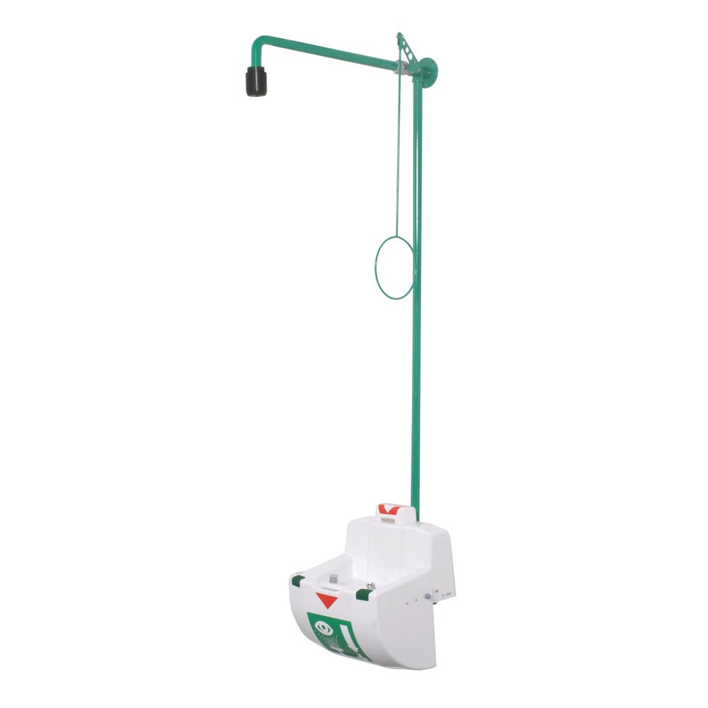 Numéro de l'image du produit 1: B-Safety - Lavabo de douche d'urgence pour le corps ClassicLine avec couvercle mural