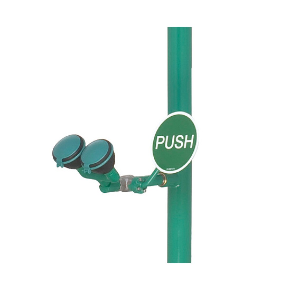Numéro de l'image du produit 2: Douche de secours corporelle B-Safety ClassicLine avec douchette oculaire, pour montage au sol