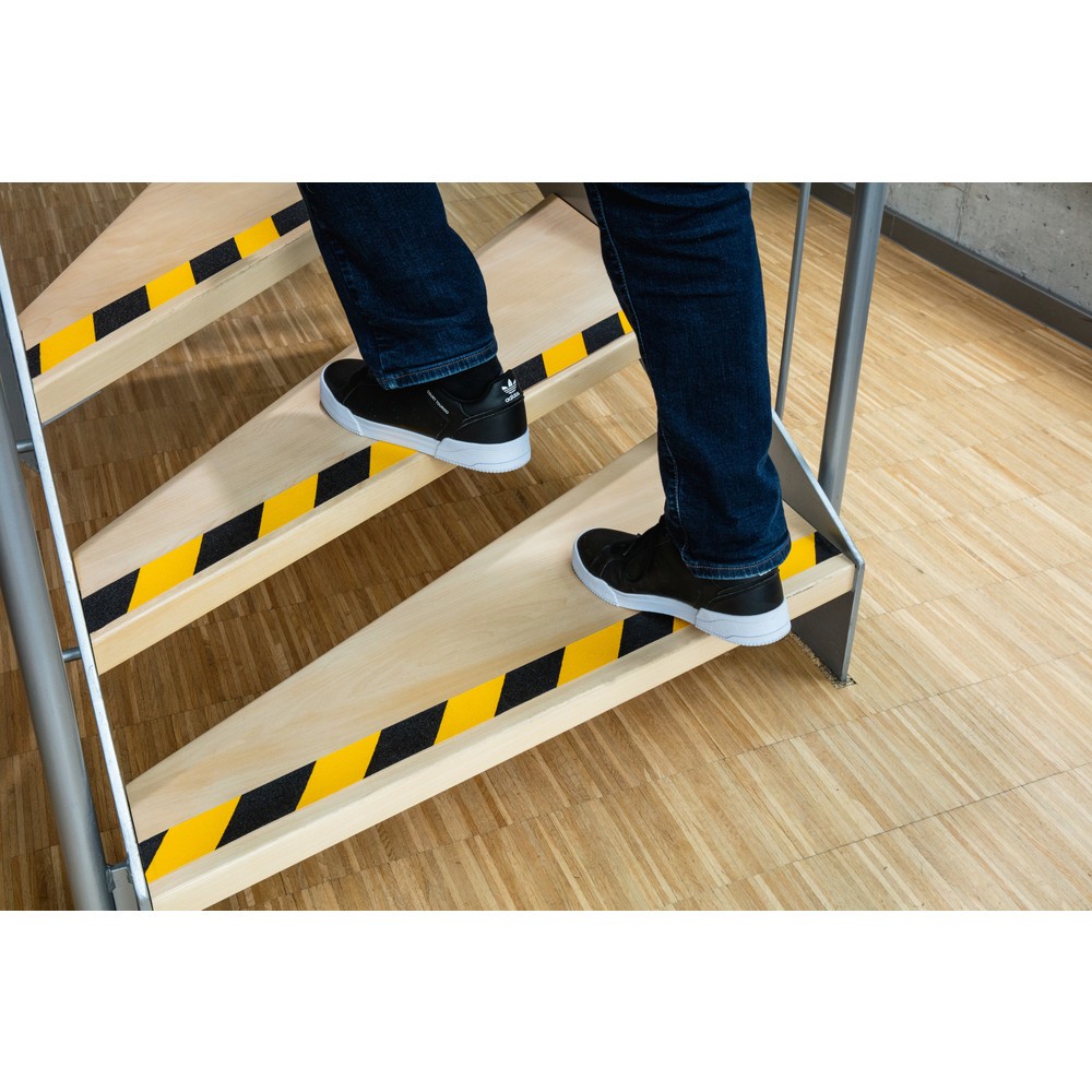 Numéro de l'image du produit 2: DURABLE Bande antidérapante DURALINE® GRIP, largeur 50 mm, jaune/noir, 2 pcs/UV
