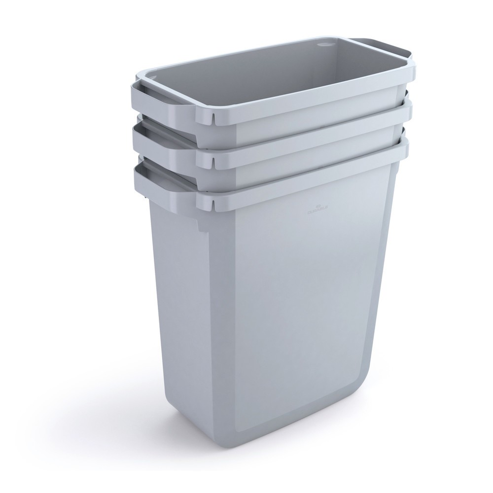 Numéro de l'image du produit 5: DURABLE Conteneur à déchets DURABIN® 60L avec couvercle + cadre d’affichage DURAFRAME®, noir