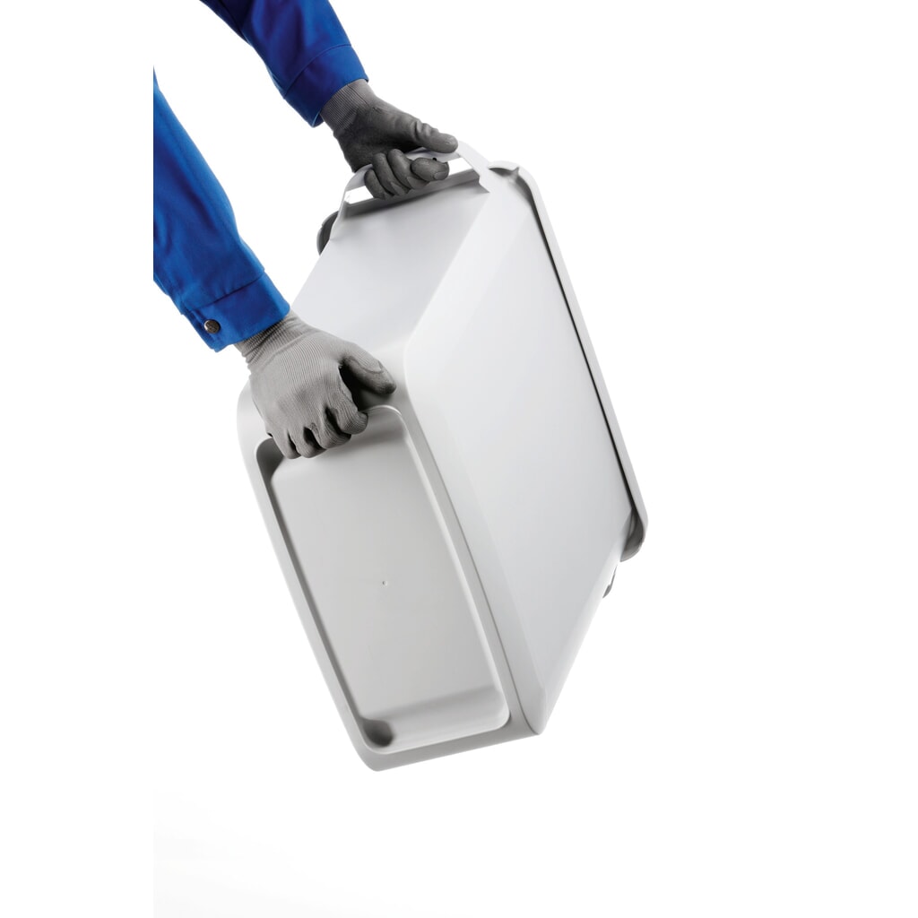 N° de l'image du produit 6 : DURABLE Conteneur à déchets DURABIN® 60L avec couvercle + cadre d’affichage DURAFRAME®, bleu