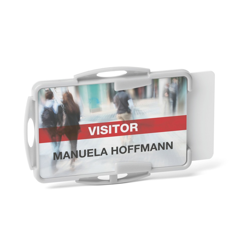 N° de l'image du produit 2 : DURABLE Porte-badge ECO pour 2 cartes, gris, 20 pcs/UV