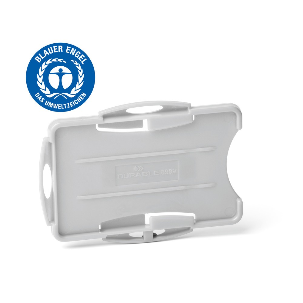 N° de l'image du produit 3 : DURABLE Porte-badge ECO pour 2 cartes, gris, 20 pcs/UV