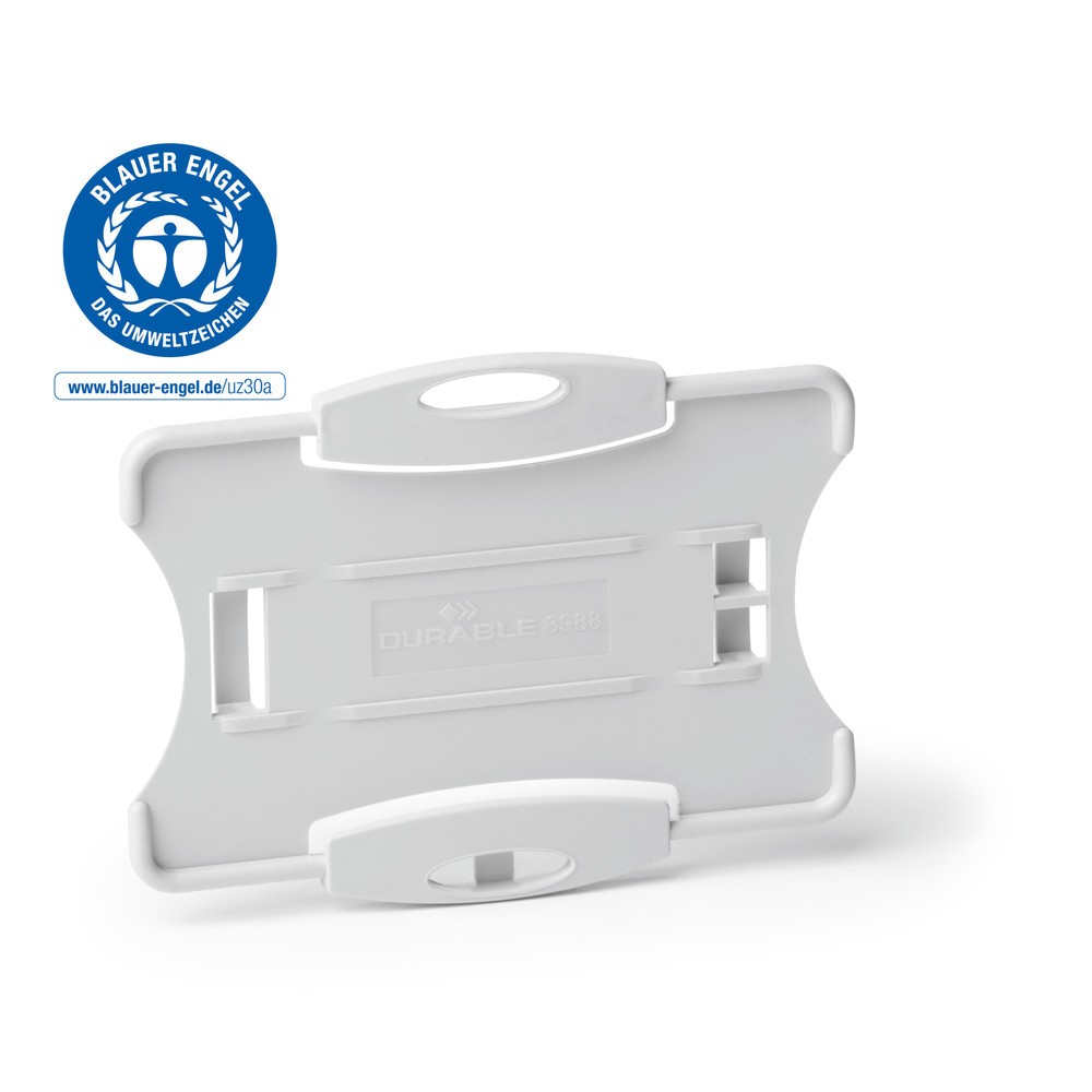 Numéro de l'image du produit 3: DURABLE Porte-badge ECO pour 1 carte, gris, 20 pcs/UV