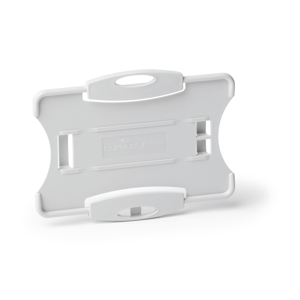 Numéro de l'image du produit 1: DURABLE Porte-badge ECO pour 1 carte, gris, 20 pcs/UV