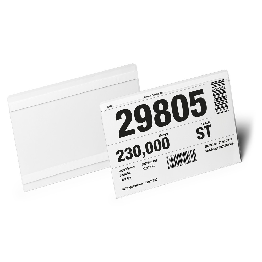 Numéro de l'image du produit 2: DURABLE Porte-étiquette HARD COVER, autocollant, A5 paysage, 50 pcs/UV