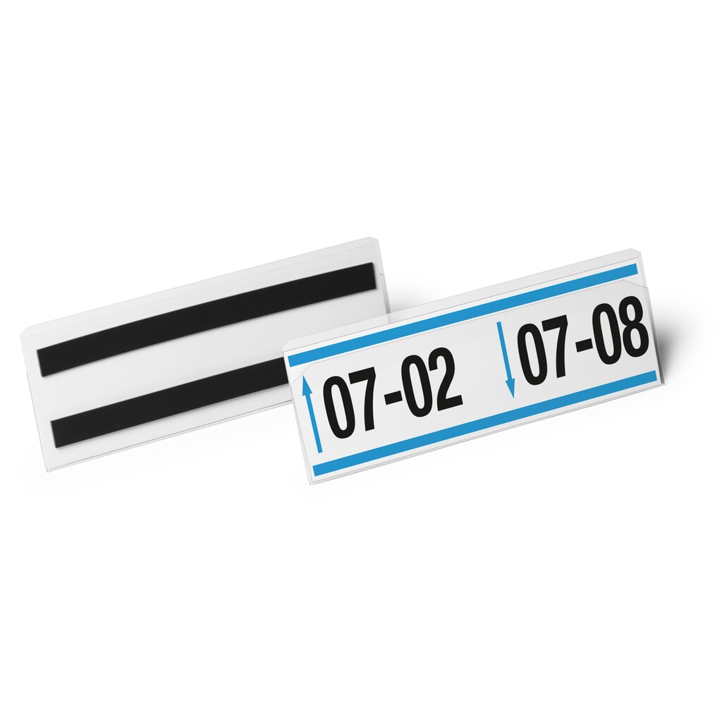 DURABLE Porte-étiquette HARD COVER, magnétique, 1/2 A5 paysage, 50 pcs/UV N° de l'image du produit 2 : DURABLE Porte-étiquette HARD COVER, magnétique, 1/2 A5 paysage, 50 pcs/UV