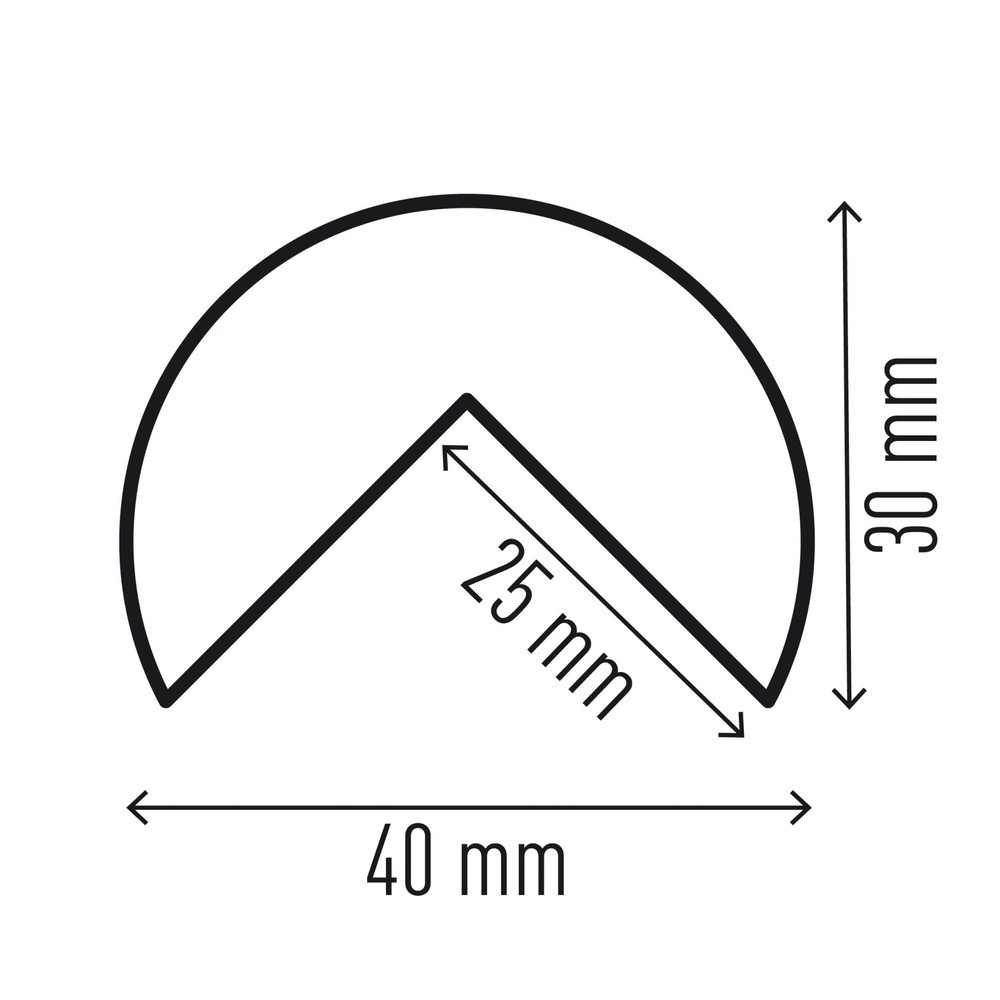 Numéro de l'image du produit 4: Protection contre les chocs pour arêtes DURABLE C25R, circulaire, H x l 30 x 1 000 mm