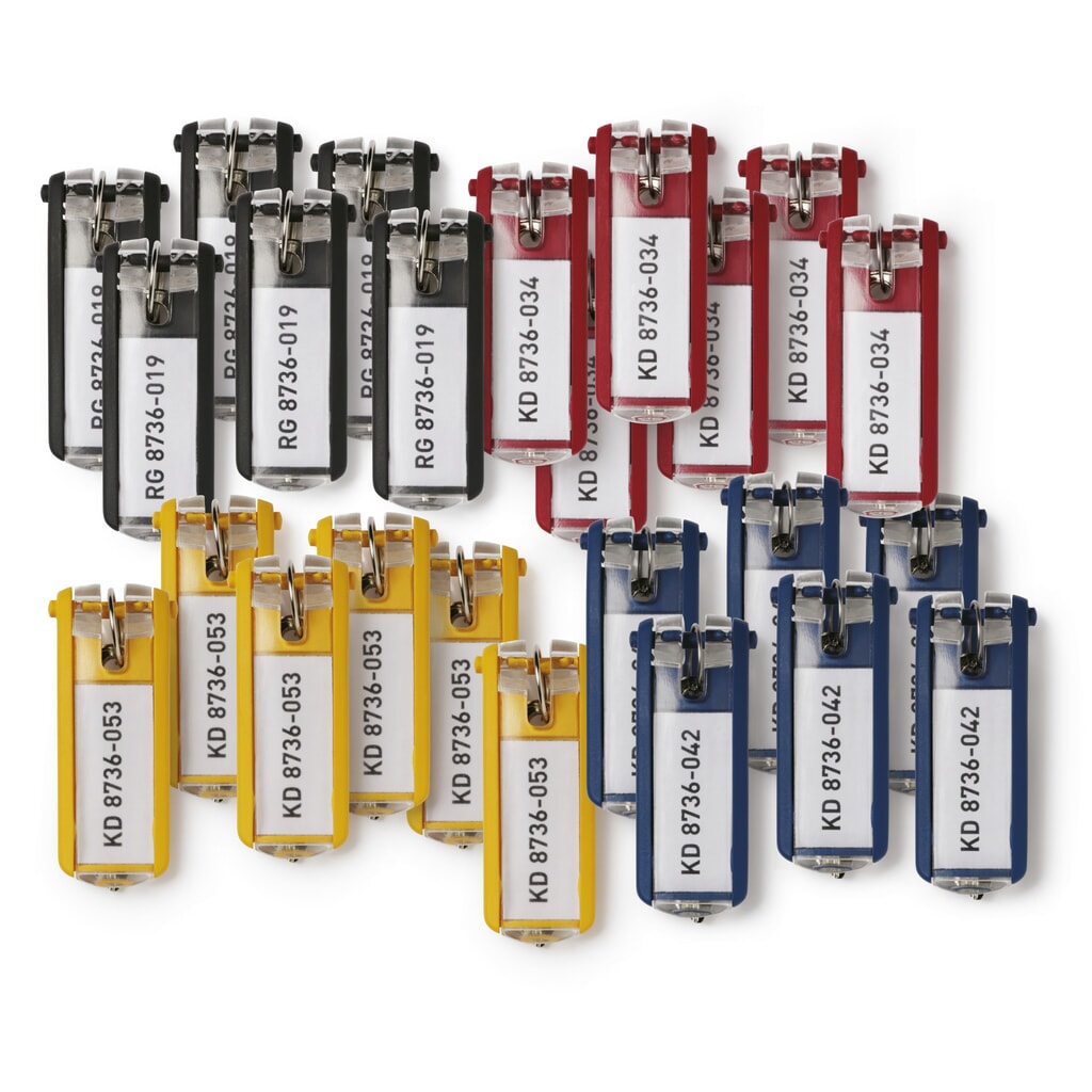 Porte-clés DURABLE KEY CLIP, emballage en vrac, 1 s. de 24 p. N° de l'image du produit 1 : Porte-clés DURABLE KEY CLIP, emballage en vrac, 1 s. de 24 p.