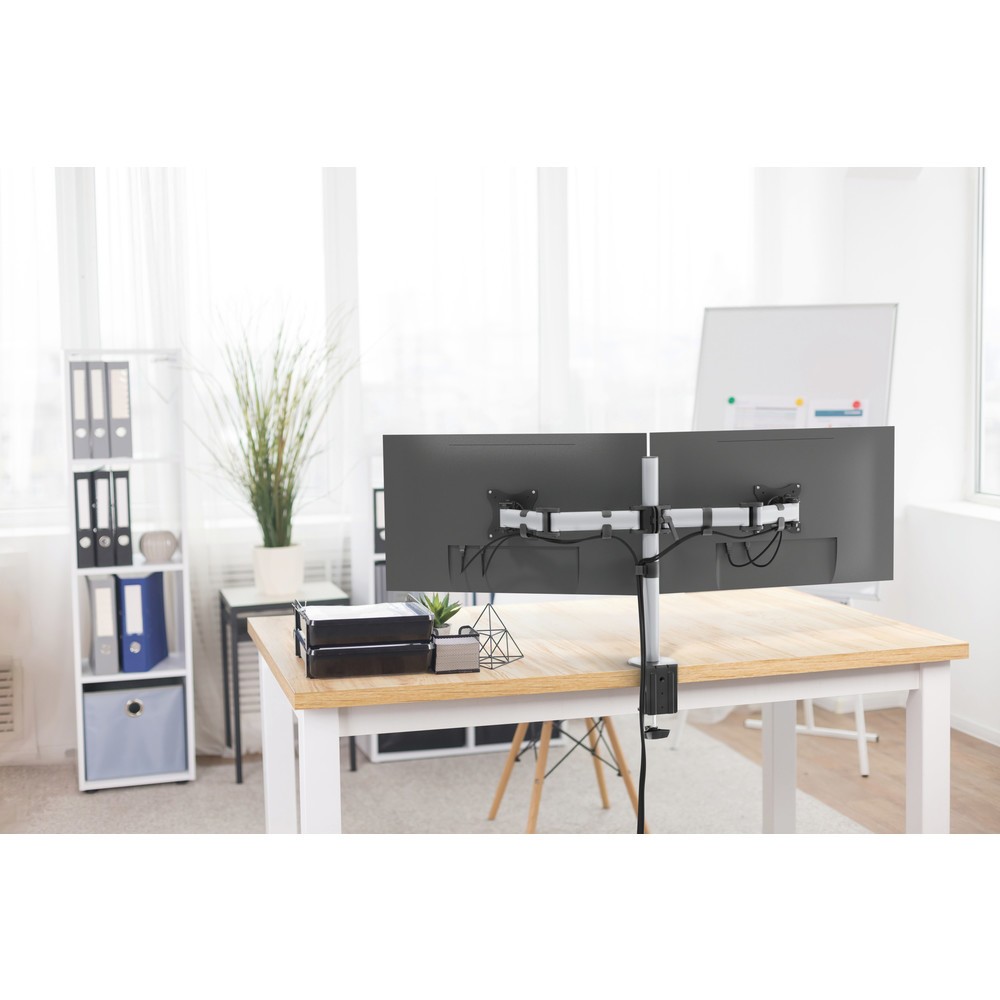 N° de l'image du produit 2 : DURABLE Support d’écran SELECT pour 2 écrans, fixation sur table