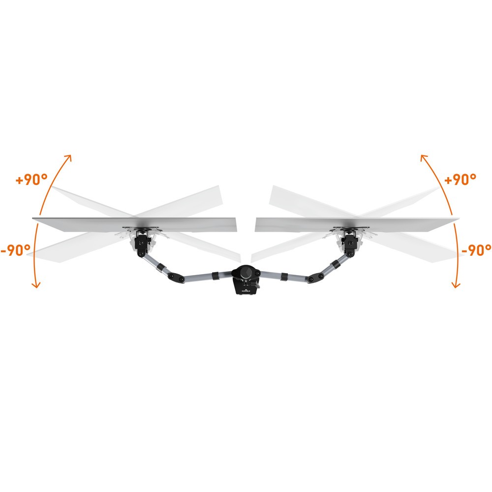 N° de l'image du produit 6 : DURABLE Support d’écran SELECT pour 2 écrans, fixation sur table