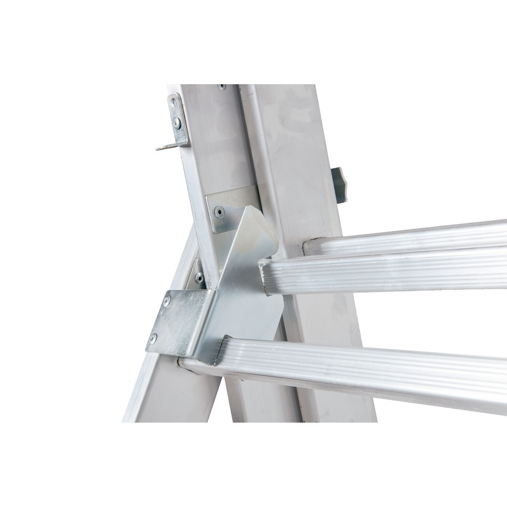 Numéro de l'image du produit 4: Échelle coulissante en aluminium BASIC 3 en 1, hauteur de travail de l’échelle simple : 4,86 m