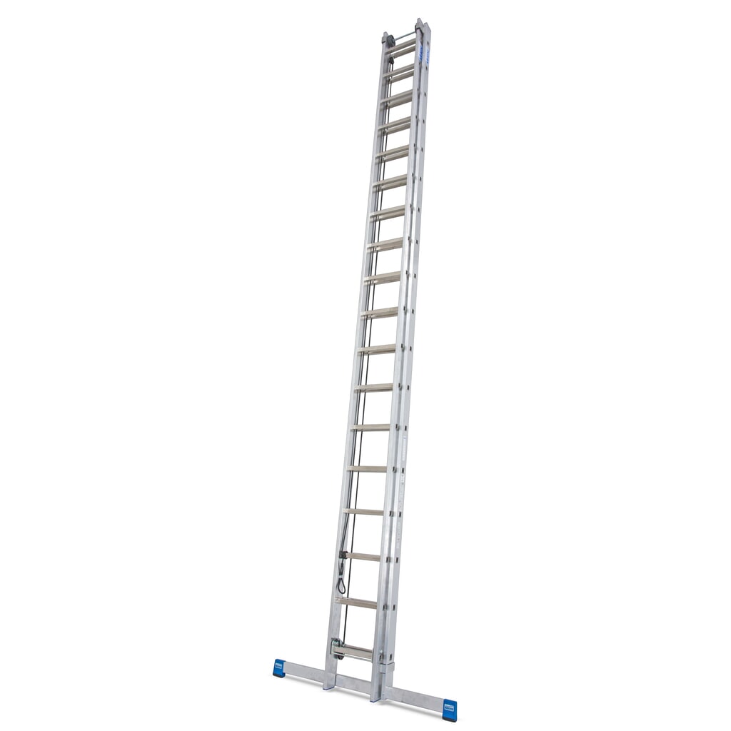 N° de l'image du produit 1 : Échelle simple KRAUSE® à corde profi, en 2 parties, hauteur déployée 8,95 m