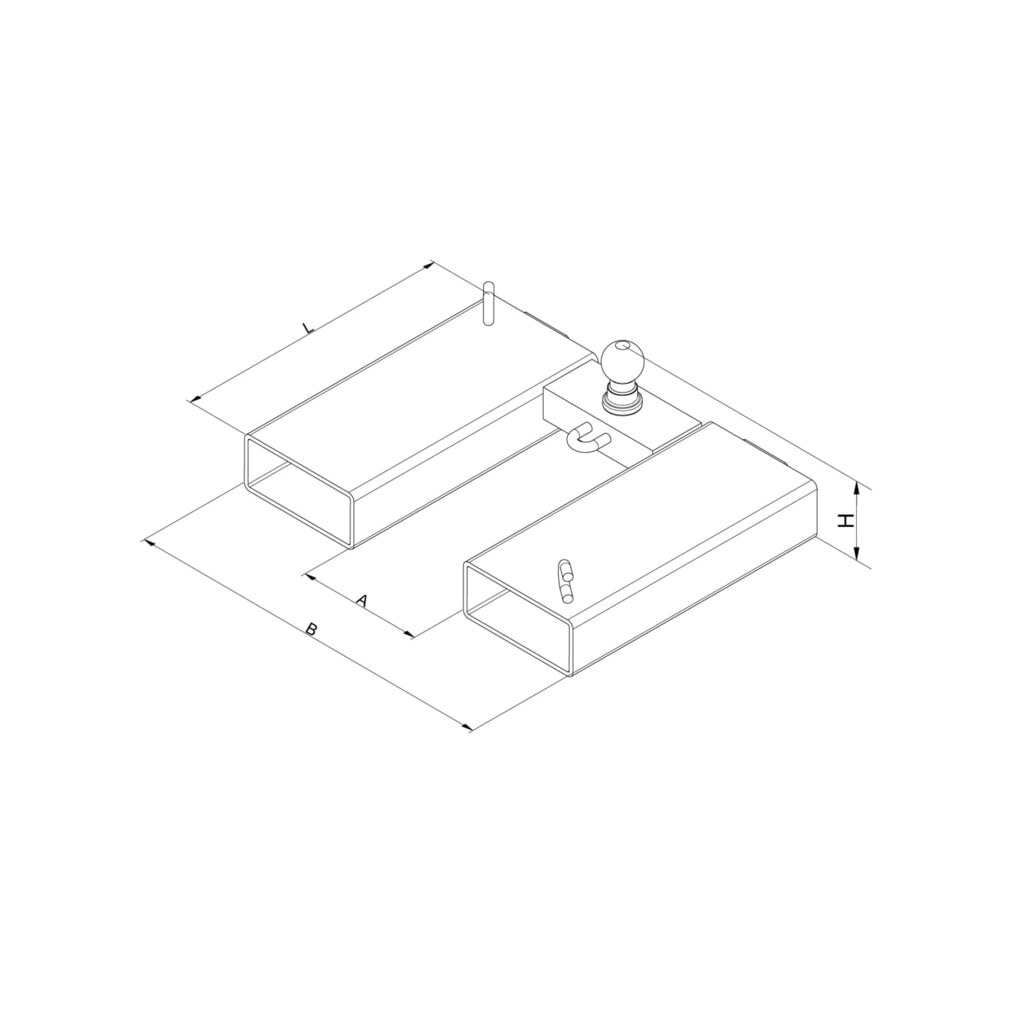 N° de l'image du produit 2 : Eichinger® Aide à la manœuvre pour remorques avec boule d'attelage / remorques de voiture, orange pur