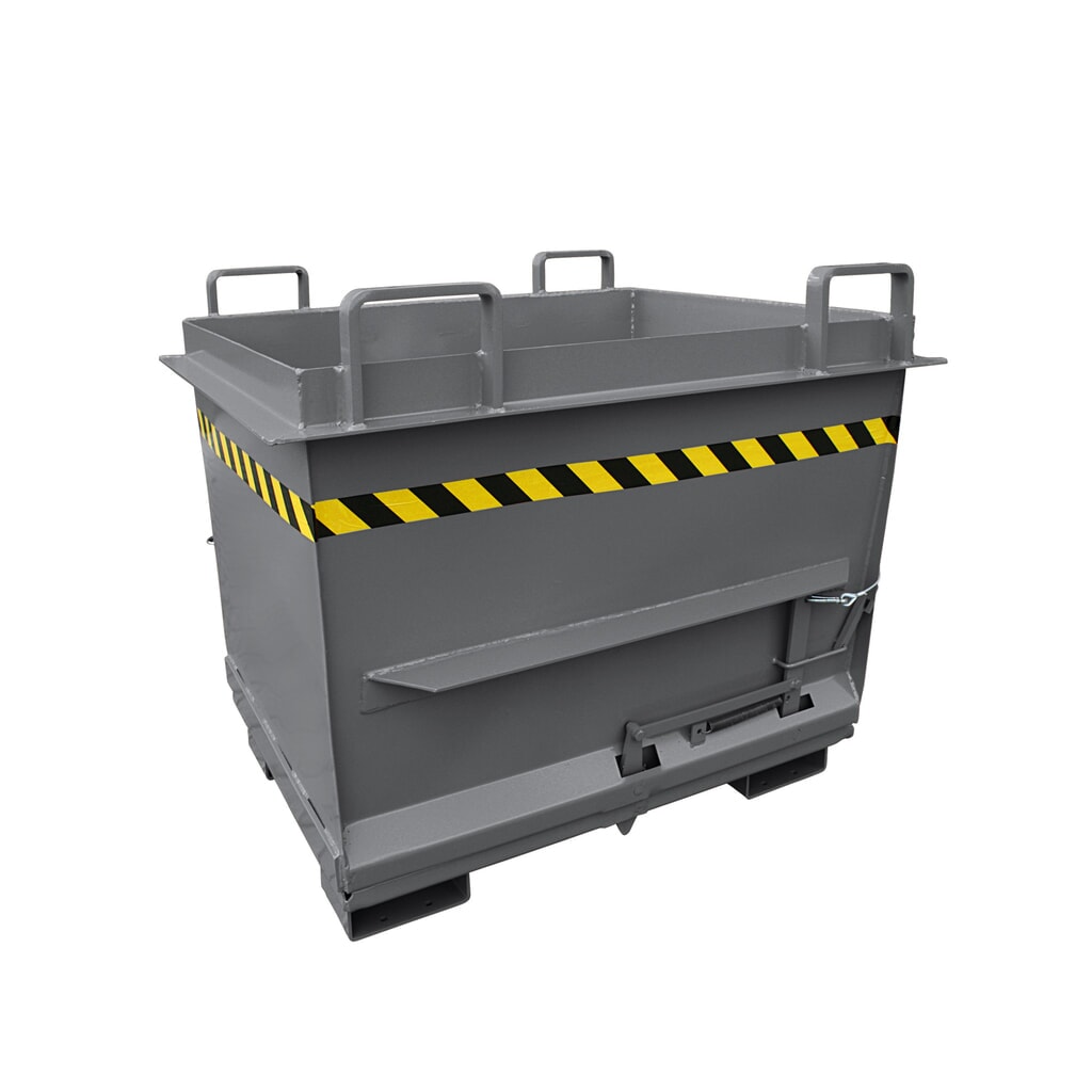 Illustration du produit: Eichinger® Benne à fond basculant en version conique, 1 000 kg, 500 litres gris anthracite