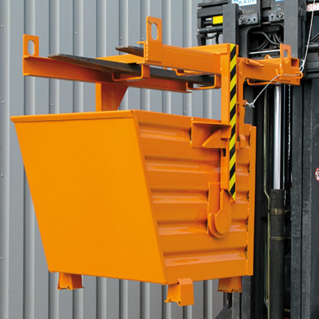 Eichinger® Benne empilable, 500 kg, 300 litres, orangé pur N° de l'image du produit 2 : Eichinger® Benne empilable, 500 kg, 300 litres, orangé pur